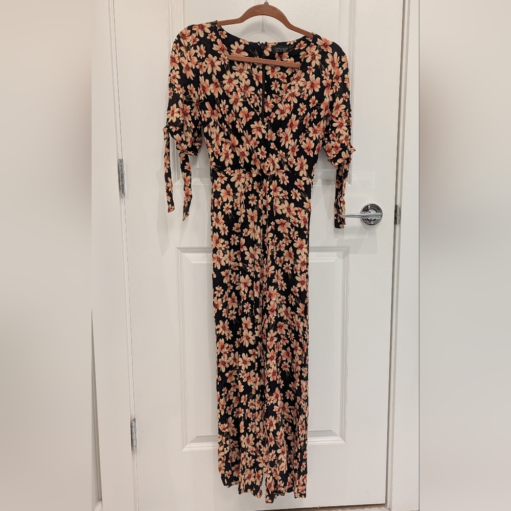 Topshop Floral Jumpsuit